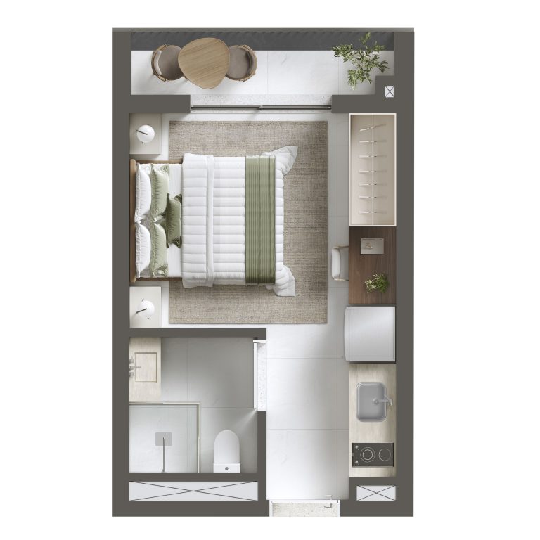 Studio · 22 m²